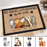 All Guests Must Be Approved By The Cats Personalized Doormat DM-NB889